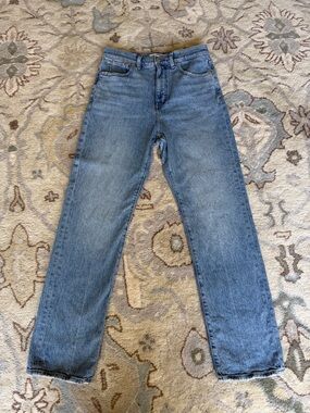 Madewell 90s Straight Jeans, Women’s Size 27,  Light Wash, High Rise